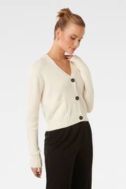 Forever New White Alice Button Through Cardigan - Image 4 of 5
