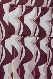 Reiss Burgundy Oxsana Wave Print Mini Dress - Image 5 of 5