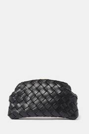 Forever New Black Winifred Weave Frame Clutch - Image 1 of 4