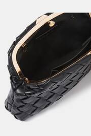 Forever New Black Winifred Weave Frame Clutch - Image 2 of 4