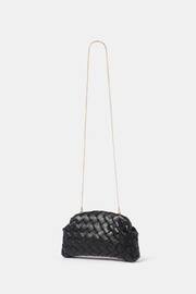 Forever New Black Winifred Weave Frame Clutch - Image 4 of 4