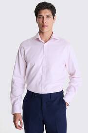 MOSS Pink Dobby Stretch Shirt - Image 1 of 3