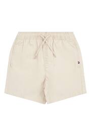 U.S. Polo Assn. Boys Linen Blend Deck Cream Shorts - Image 1 of 4