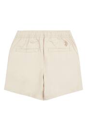 U.S. Polo Assn. Boys Linen Blend Deck Cream Shorts - Image 3 of 4