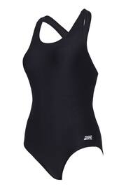 Zoggs Cottesloe Flyback Ecolast Black Swimsuit One piece - Image 5 of 6