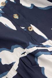 White Stuff Blue Mayra Tiered Shirt Dress - Image 7 of 7