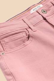 White Stuff Pink Blake Straight Crop Jeans - Image 7 of 7