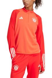 adidas Red Womens FC Bayern Training Top - Image 1 of 3