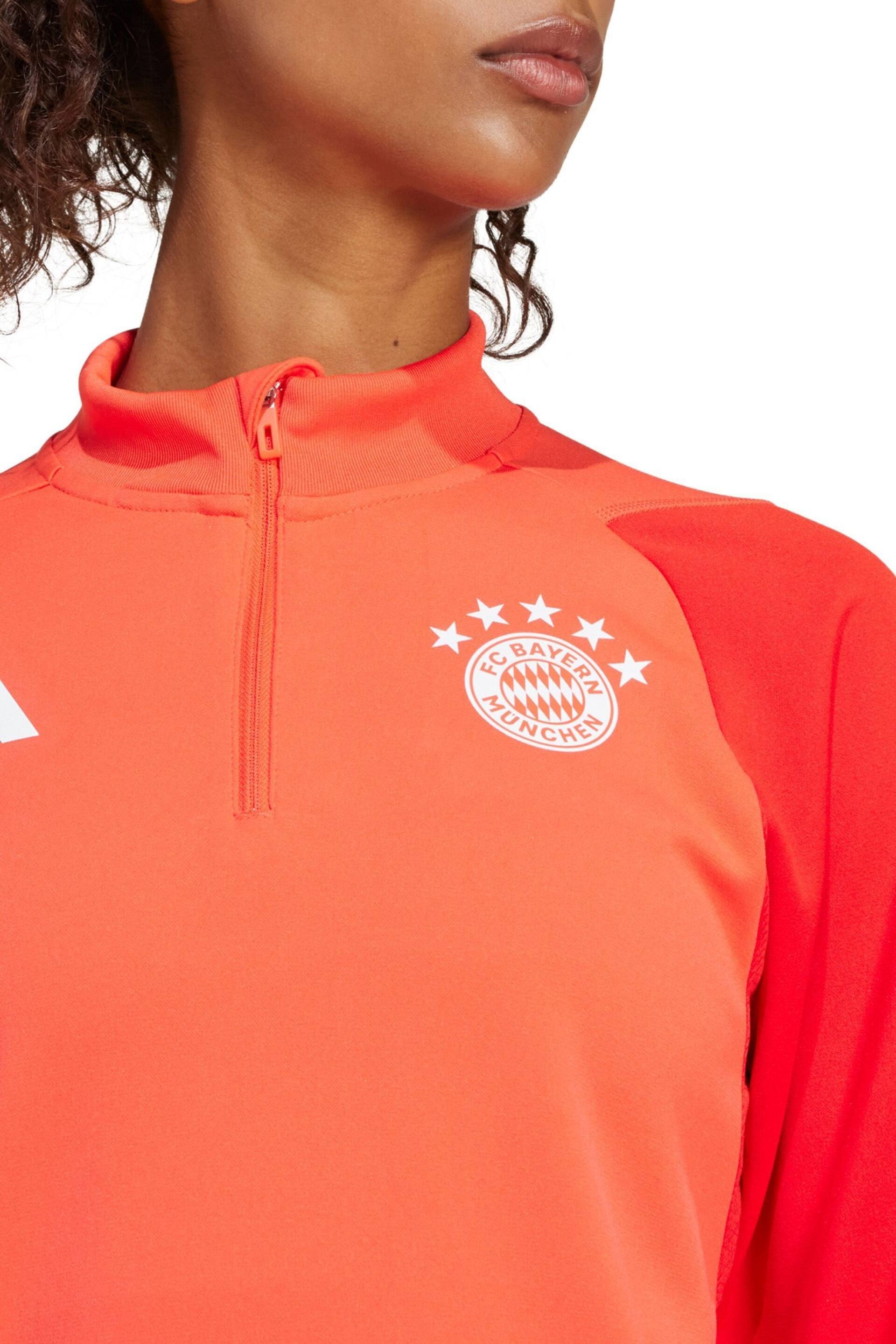 adidas Red Womens FC Bayern Training Top - Image 3 of 3