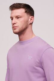 Superdry Purple Vintage Washed Sweatshirt - Image 3 of 3