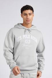 U.S. Polo Assn. Mens Classic Fit Grey Premium Graphic Hoodie - Image 1 of 7