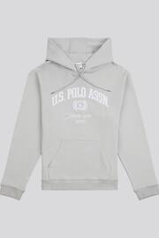 U.S. Polo Assn. Mens Classic Fit Grey Premium Graphic Hoodie - Image 5 of 7