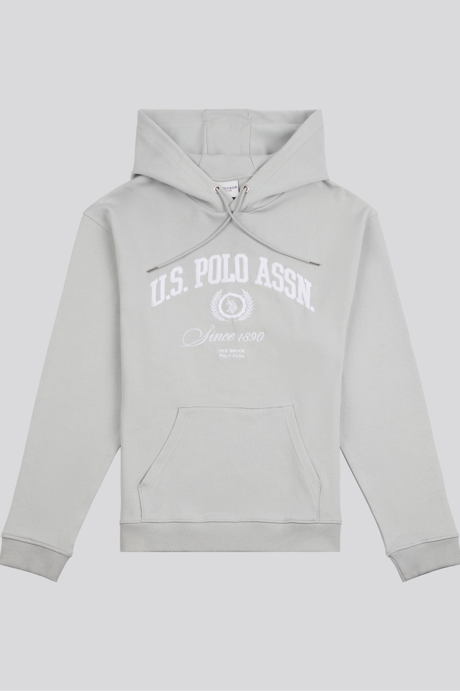 U.S. Polo Assn. Mens Classic Fit Grey Premium Graphic Hoodie - Image 5 of 7