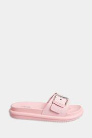 Yours Curve Pink Wide Fit Wide Fit Diamante Flower Sandals - Image 2 of 5