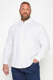 BadRhino Big & Tall White Long Sleeve Poplin Shirt - Image 1 of 3