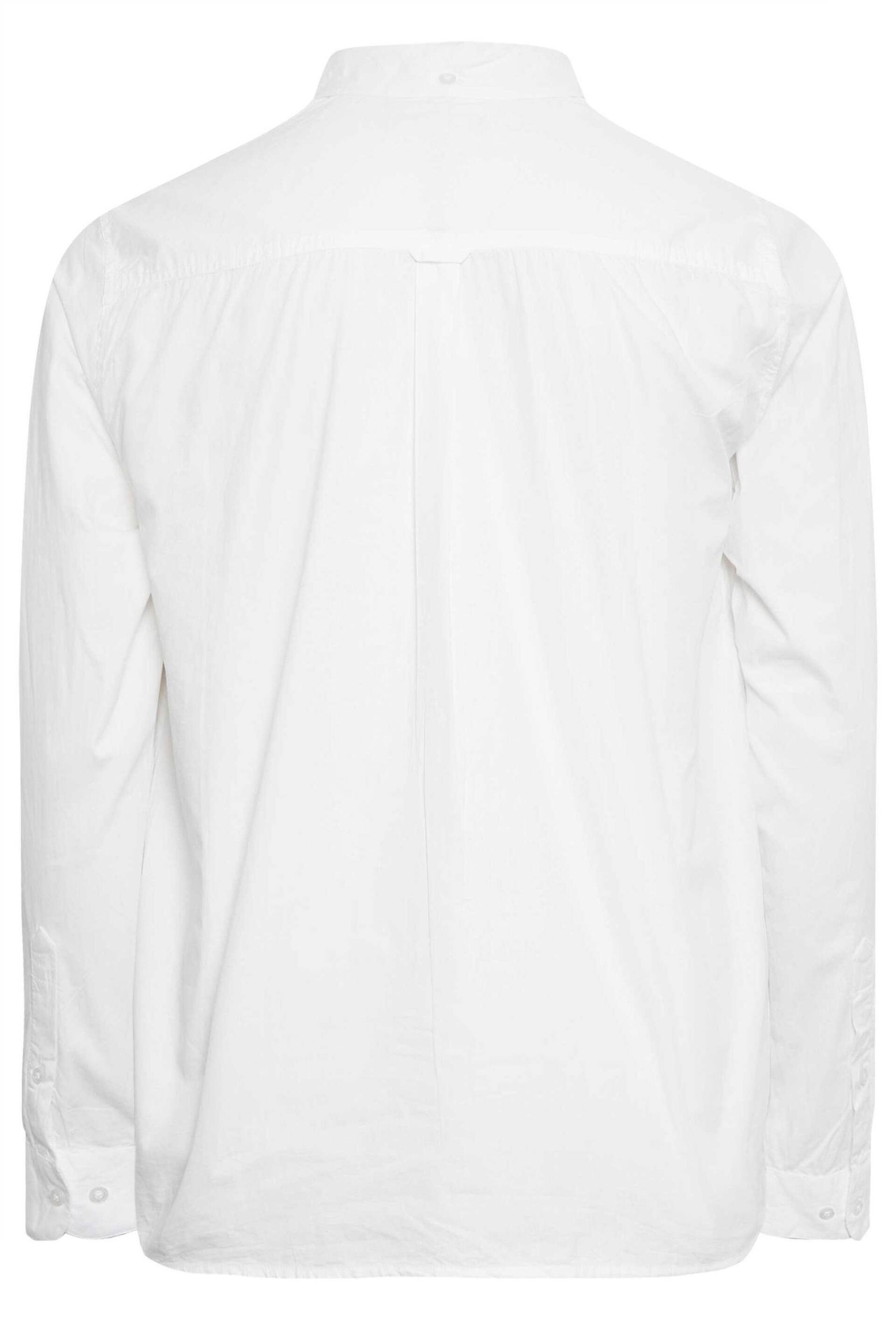 BadRhino Big & Tall White Long Sleeve Poplin Shirt - Image 3 of 3