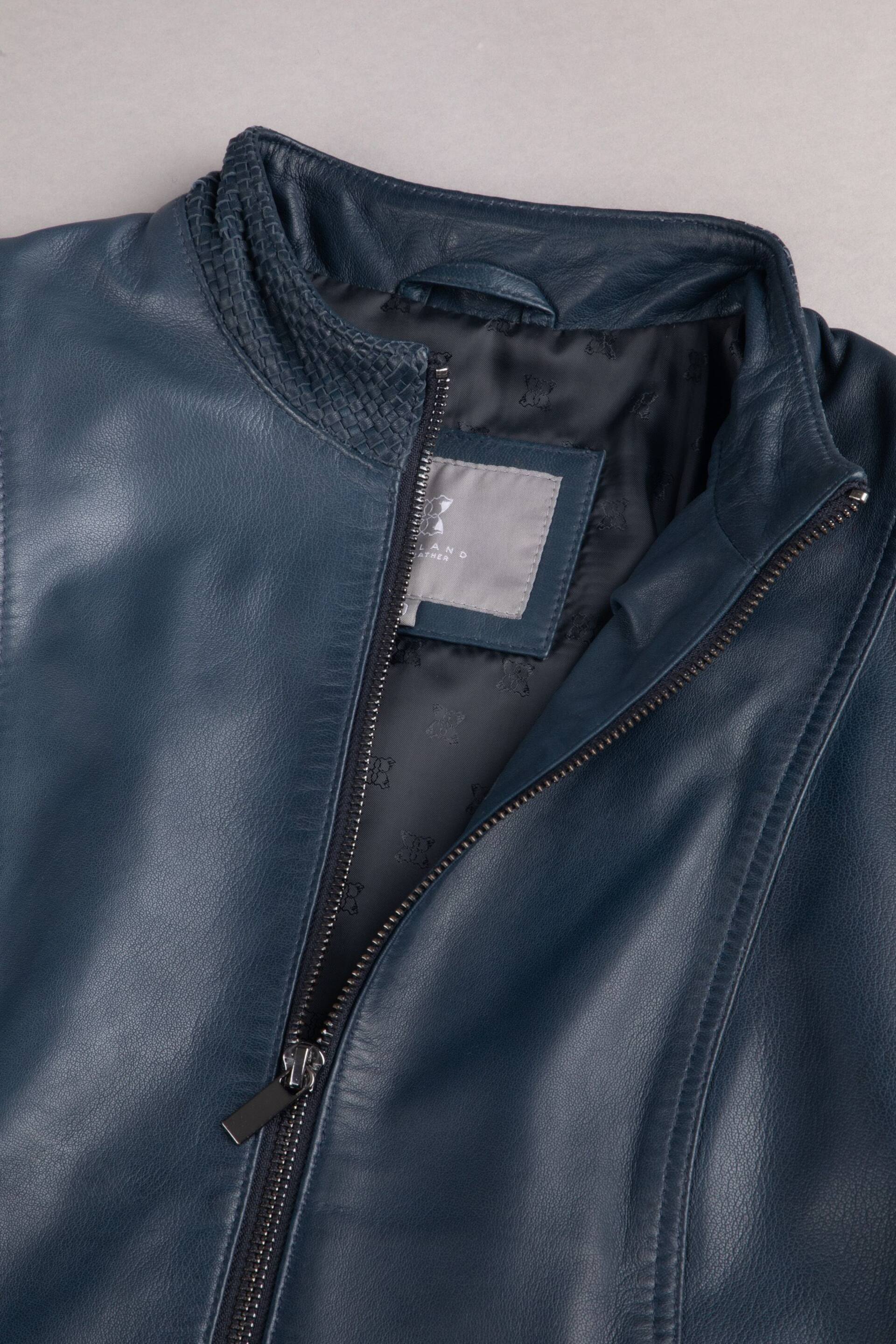 Lakeland Leather Blue Anthorn Leather Jacket - Image 4 of 5