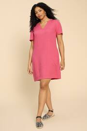 White Stuff Pink Lydia Shift Dress - Image 2 of 7