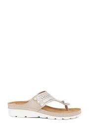 Pavers Natural Leather T Bar Sandals - Image 1 of 5