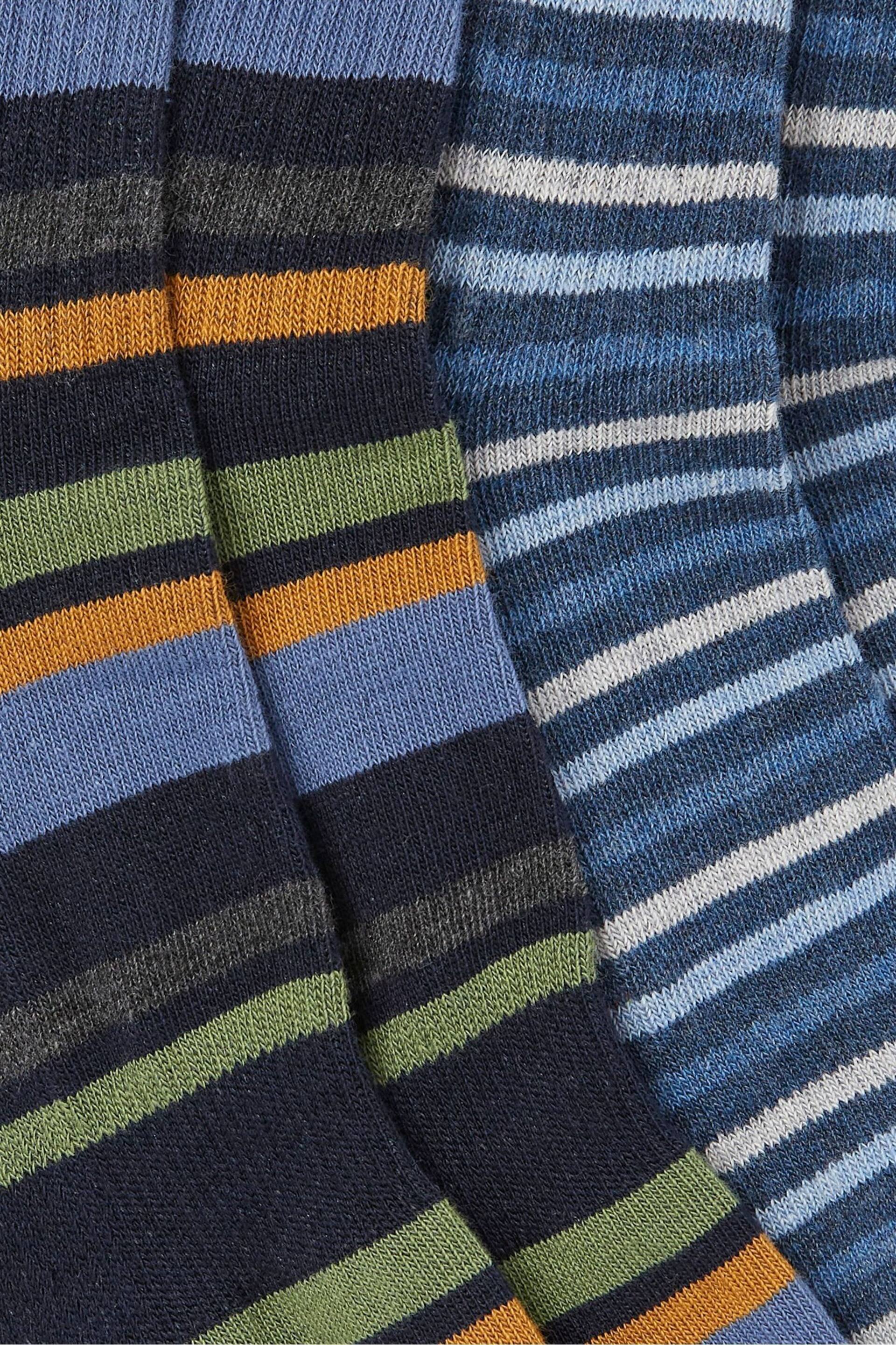 FatFace Blue Short Outdoor Socks 2 Pack - Image 2 of 2