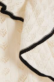River Island Cream Frill Detailed Knitted Top - Image 6 of 6