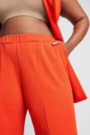 Yours Curve Orange LIMITED COLLECTION Curve Pink Wide Leg Trousers - Image 4 of 5