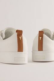 Ted Baker Brown Webbing Cupsole Baily Trainers - Image 3 of 5