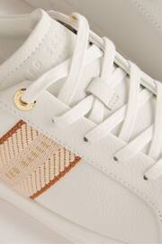 Ted Baker Brown Webbing Cupsole Baily Trainers - Image 4 of 5