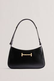 Ted Baker Black Edalli Equestrian Baguette Bag - Image 3 of 6