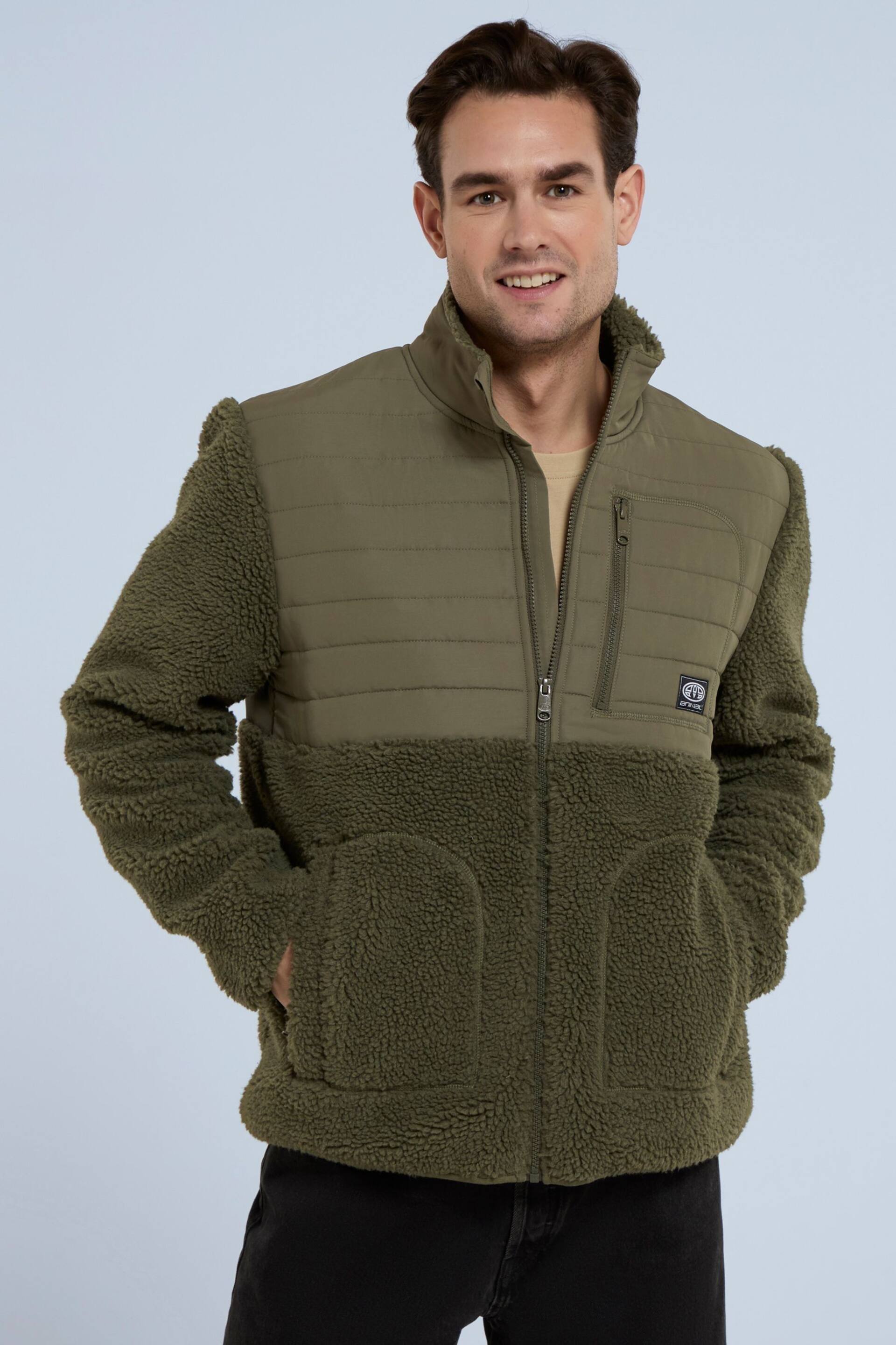 Animal Hennie Recycled Borg Fleece Jacket - Image 4 of 9