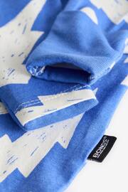 Bonds Blue Lightning Bolt Print Zip Sleepsuit - Image 4 of 4
