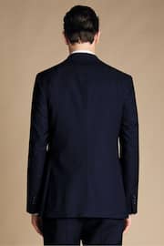 Charles Tyrwhitt Blue Slim Fit Italian Luxury Jacket - Image 2 of 5