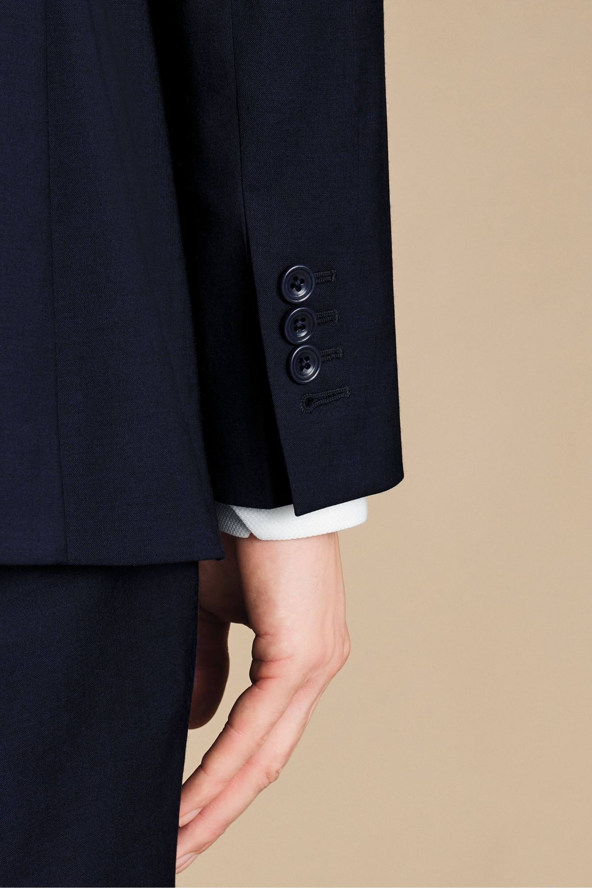 Charles Tyrwhitt Blue Slim Fit Italian Luxury Jacket - Image 3 of 5