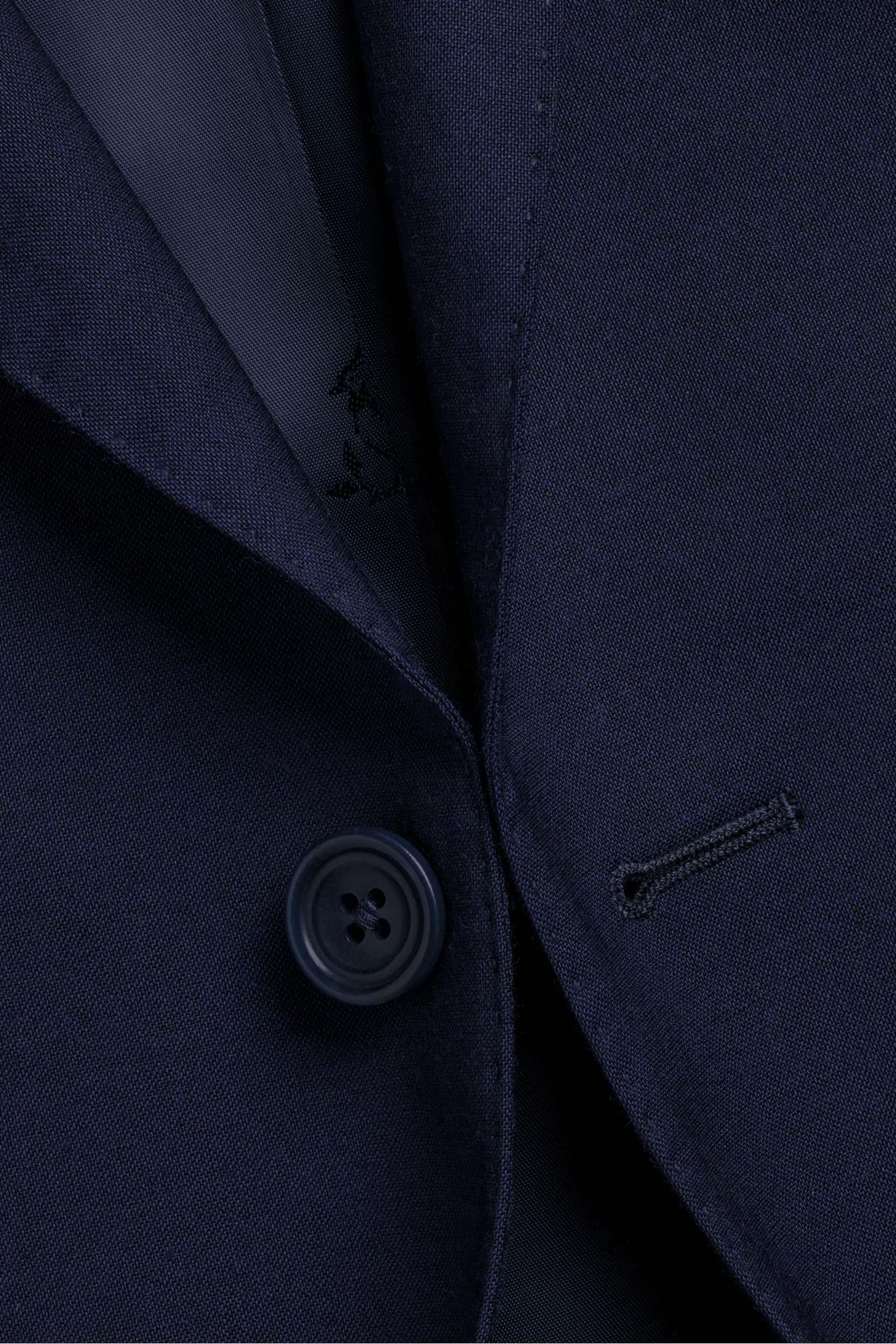 Charles Tyrwhitt Blue Slim Fit Italian Luxury Jacket - Image 5 of 5