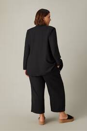 Live Unlimited Curve Linen Mix Black Blazer - Image 3 of 4