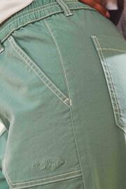 Weird Fish Blue Malorri Organic Cotton Trousers - Image 3 of 5