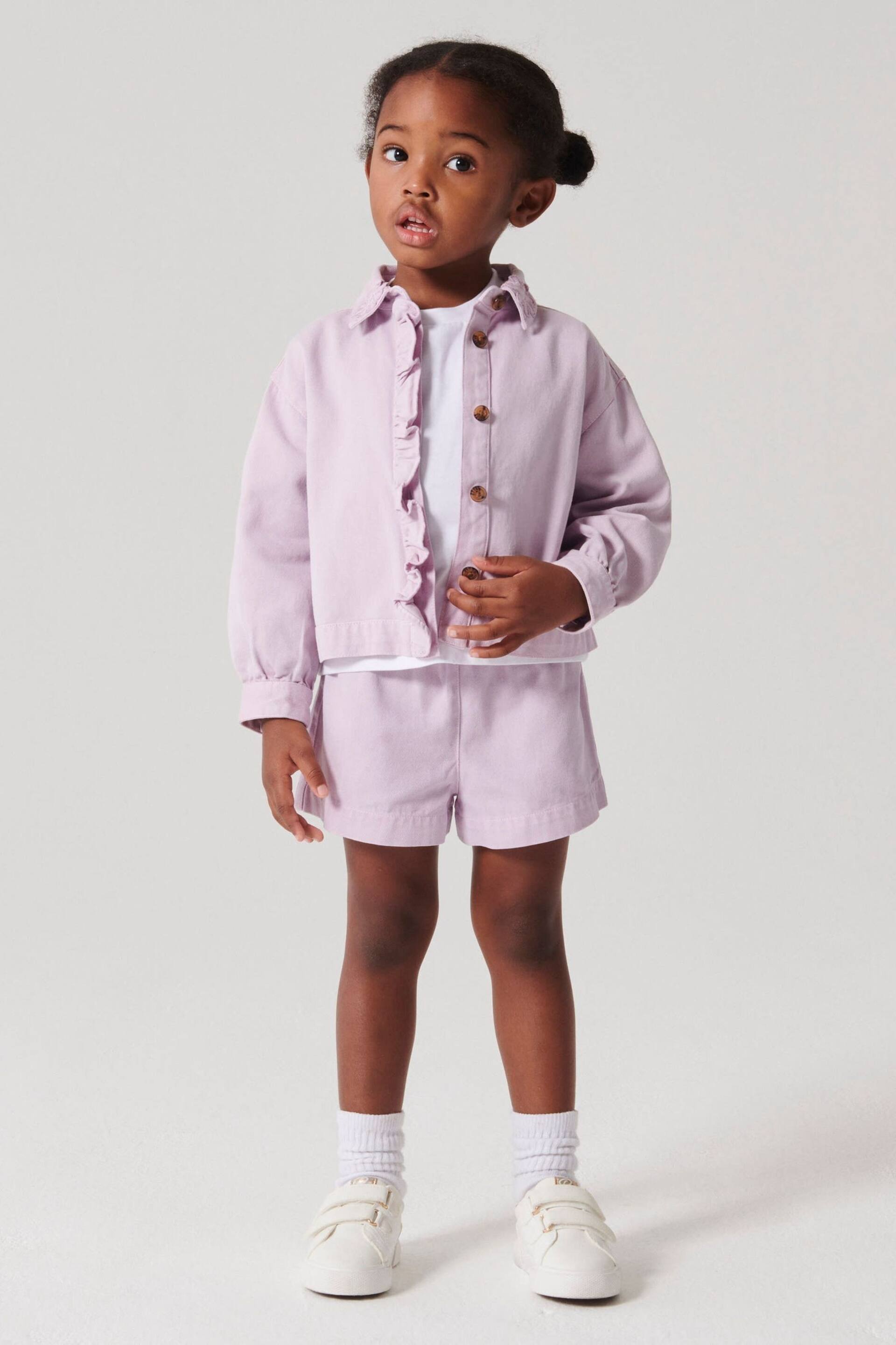 River Island Purple Girls 3 Piece Shacket Set - Image 1 of 6