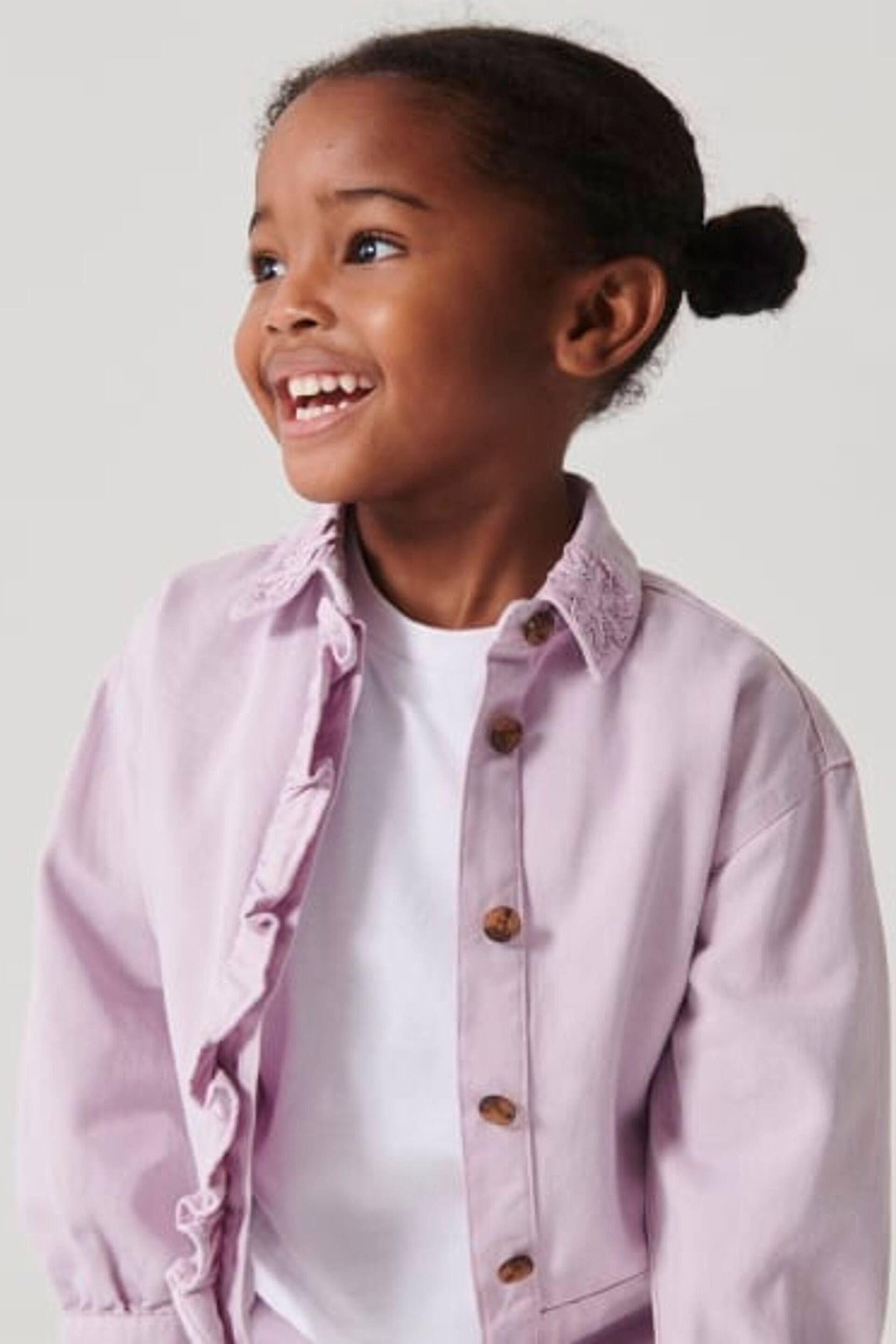 River Island Purple Girls 3 Piece Shacket Set - Image 3 of 6