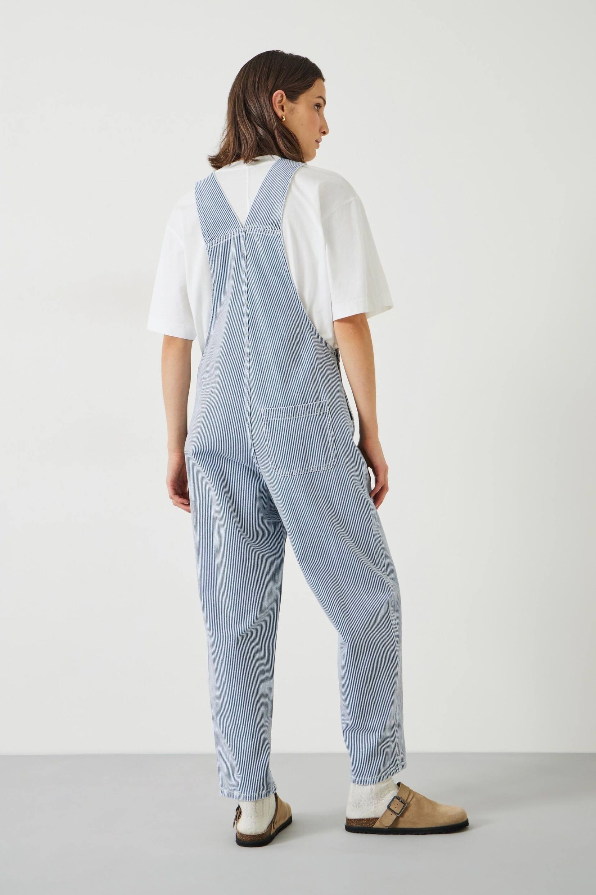 Hush Blue Wilder Striped Dungarees - Image 3 of 5