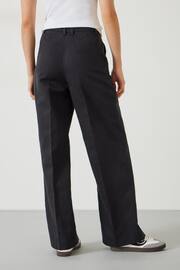 Hush Black Emily Cotton Wide Leg Trousers - Image 3 of 5