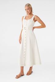 Forever New White Maja Denim Dress - Image 3 of 4