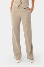 Forever New Natural Emmie Straight Leg Trousers - Image 1 of 5
