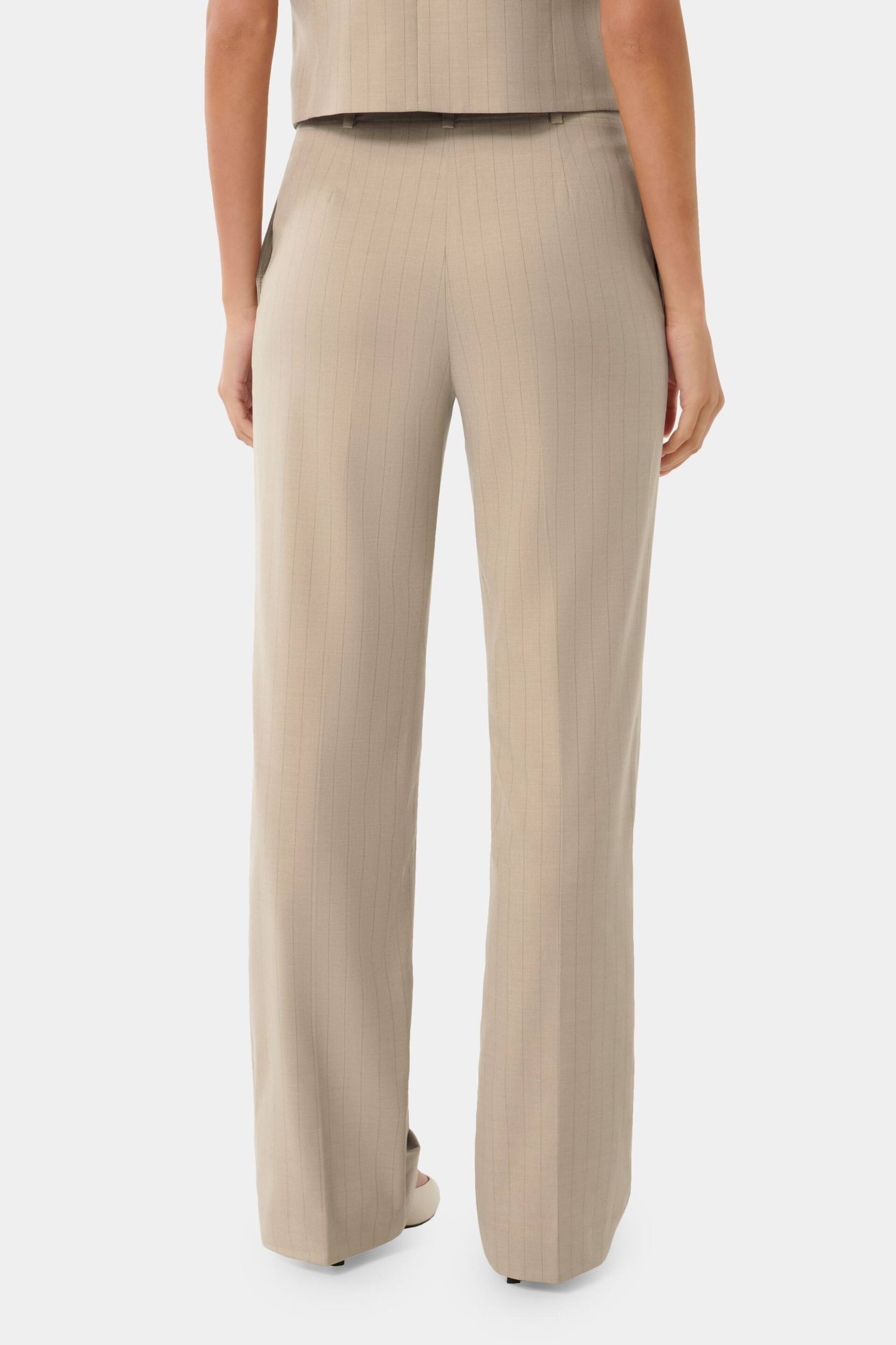 Forever New Natural Emmie Straight Leg Trousers - Image 4 of 5
