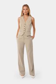 Forever New Natural Emmie Straight Leg Trousers - Image 5 of 5