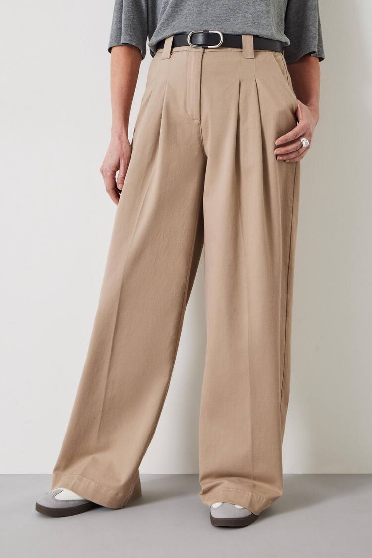 Hush Nude Ali Wide Chino Trousers - Image 2 of 5