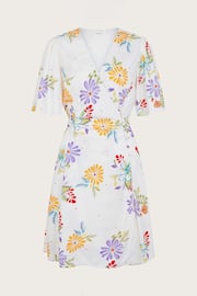 Monsoon Natural Sandie Floral Linen Dress - Image 4 of 5