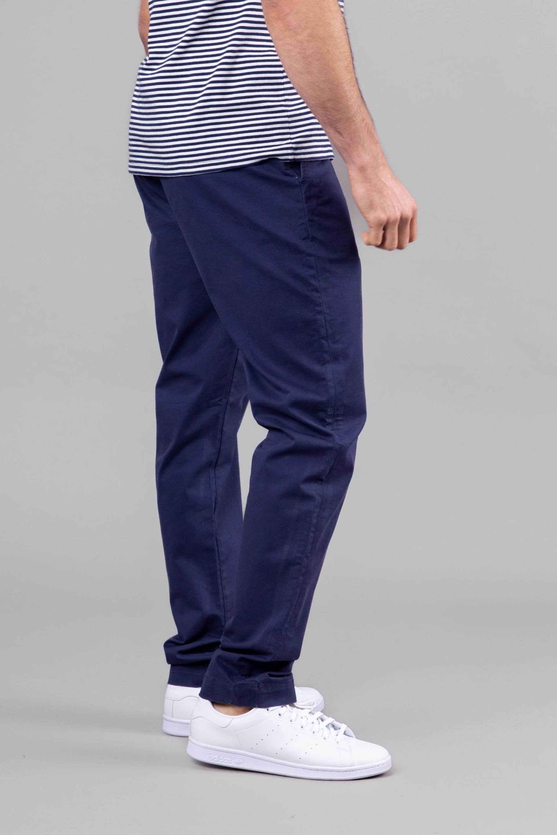 Lakeland Clothing Blue Noel Cotton Chinos Trousers - Image 2 of 5