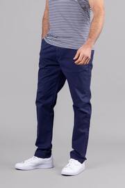Lakeland Clothing Blue Noel Cotton Chinos Trousers - Image 5 of 5