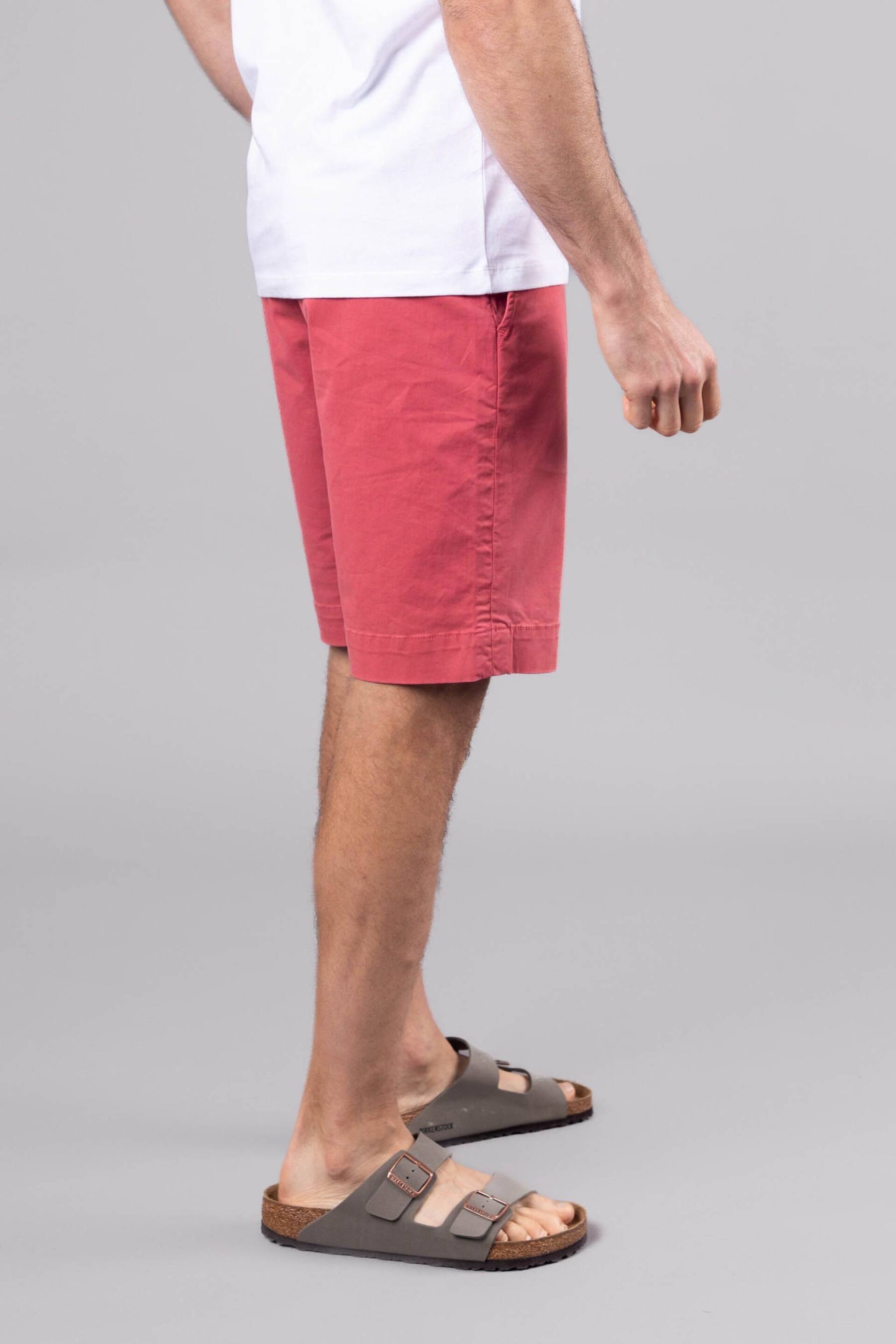 Lakeland Clothing Pink Fynn Cotton Shorts - Image 3 of 3