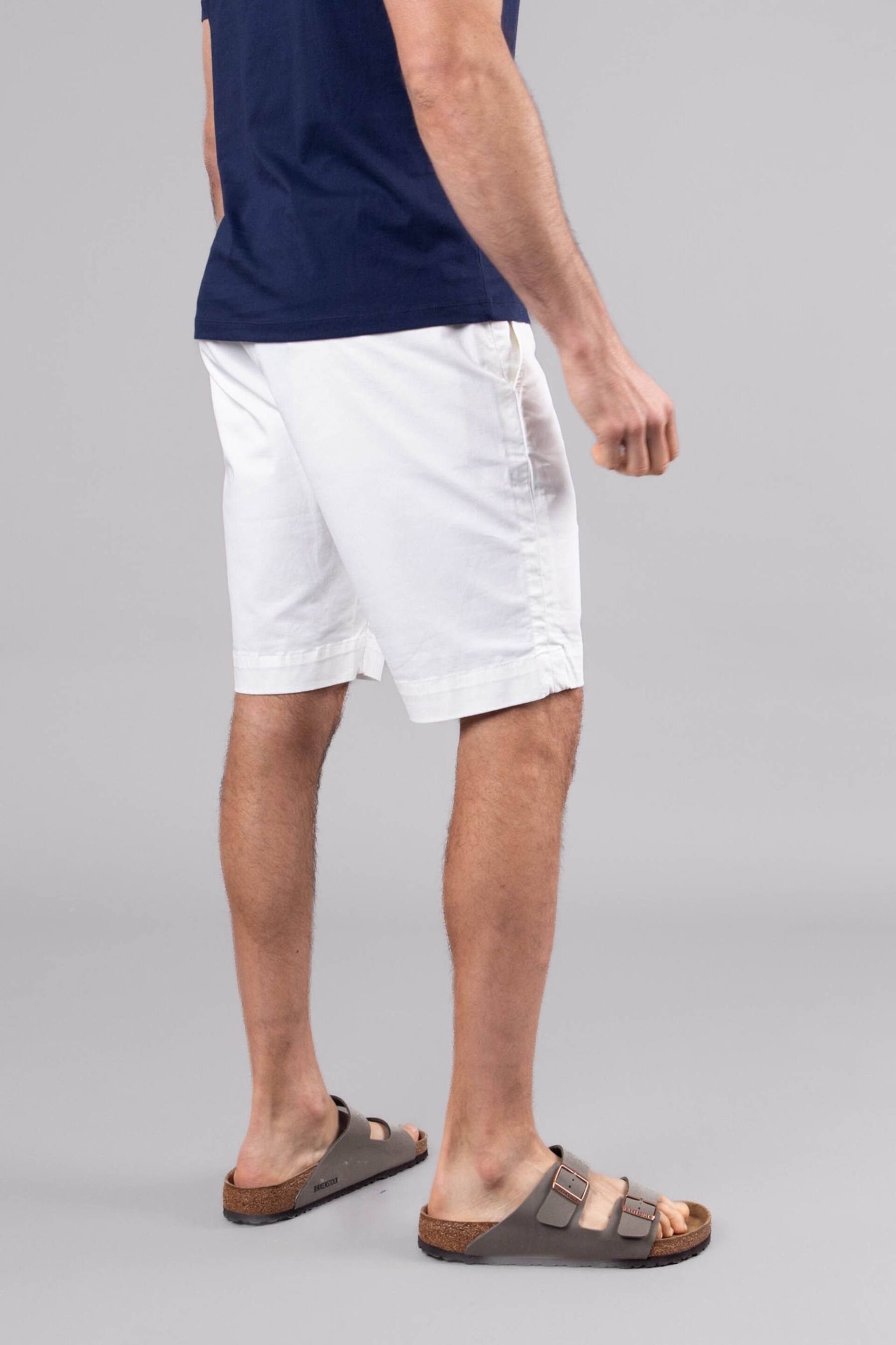 Lakeland Clothing Cream Fynn Cotton Shorts - Image 3 of 4